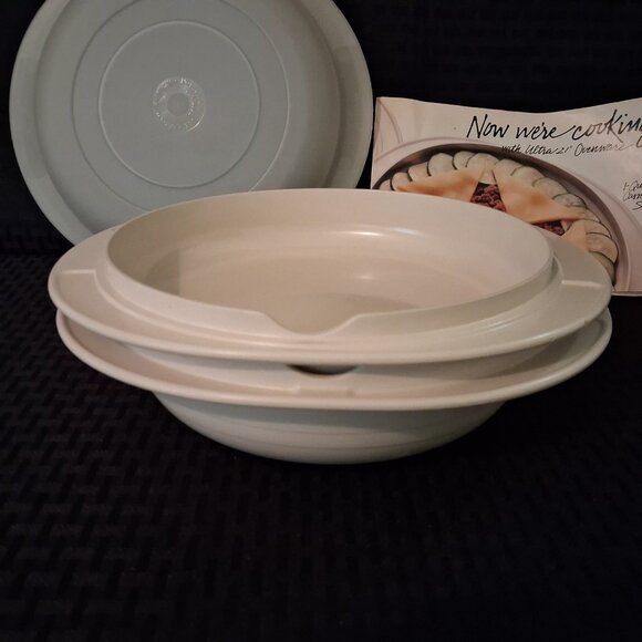 3 Pc Tupperware Ultra Microwave Casserole 1722, 1725 & 1726 Lid - Picture 9 of 10